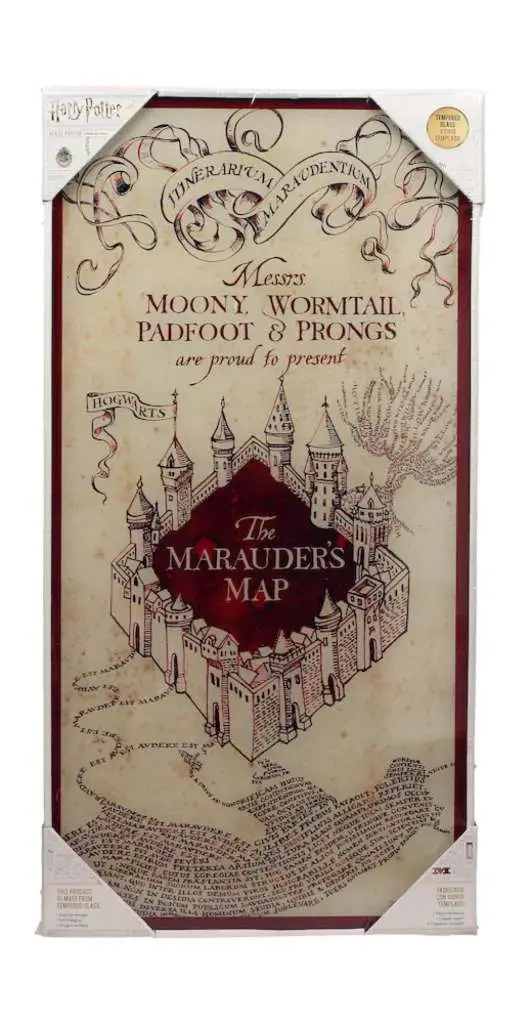 Poster hp marauder's map glass